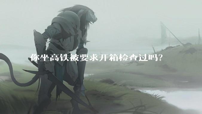 你坐高铁被要求开箱检查过吗？